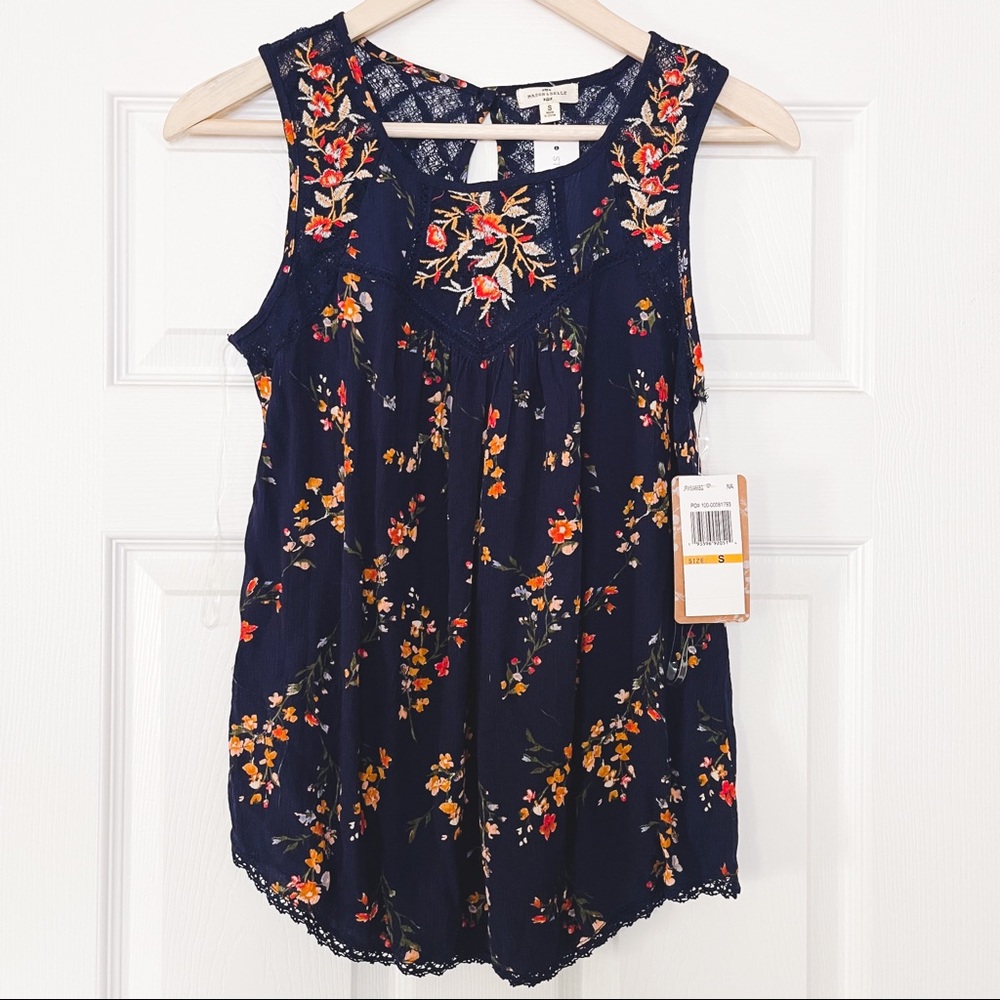 NWT Floral tank top